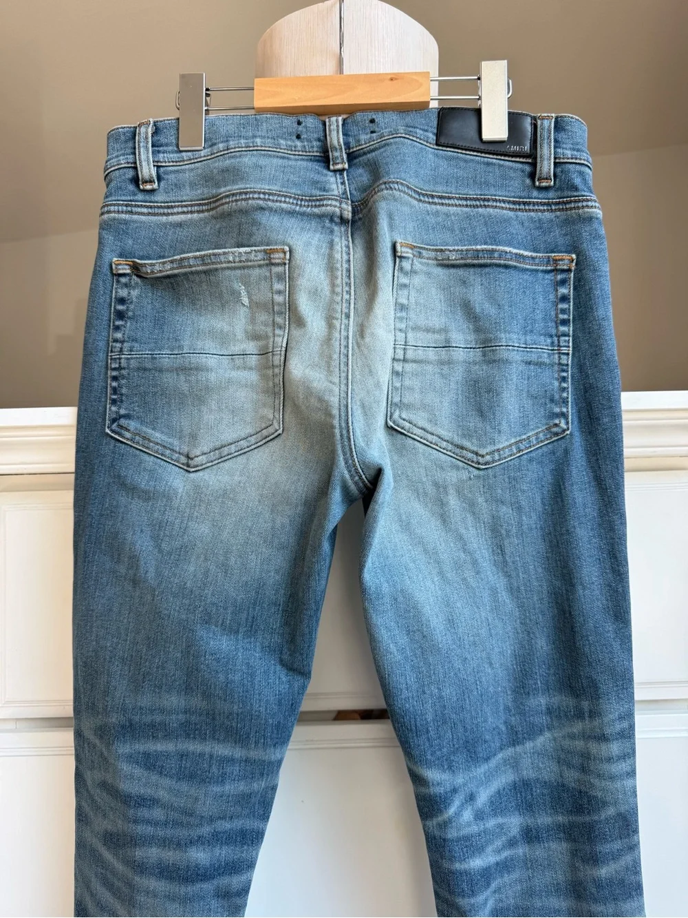 AMIRI Indigo Night Palm Thrasher Jeans Size 32